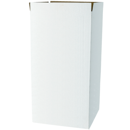 Papperskorg i vit wellpapp